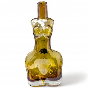 10" Model Soft Glass Water Pipe - Glass On Rubber [E2307]